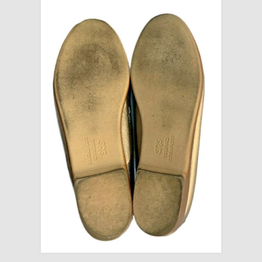 SAS Pewter Leather Comfort Penny Loafers Sz‎ 9-1/2 M #222F - Picture 9 of 11